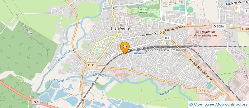 localisation de l'entreprise SCI NORMALOR  LUNEVILLE