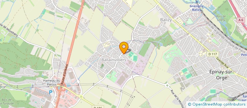 localisation de l'entreprise SCI NORMANDE 1  BALLAINVILLIERS