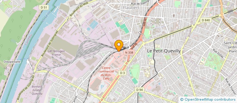 localisation de l'entreprise SCI NORMANDE FONCIERE LAMBERT à LE PETIT-QUEVILLY