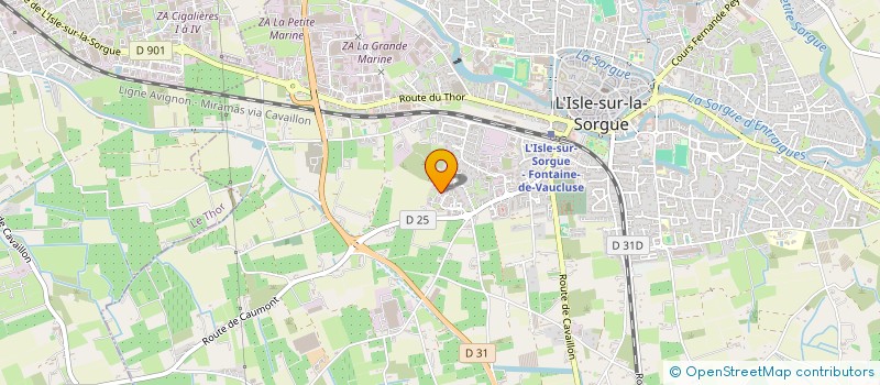 localisation de l'entreprise SCI NORMANDIE  L'ISLE-SUR-LA-SORGUE