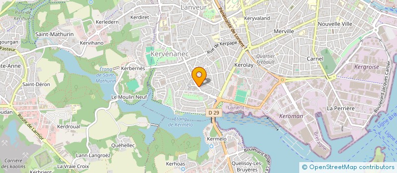 localisation de l'entreprise SCI NORMANDIE-BRETAGNE  LORIENT