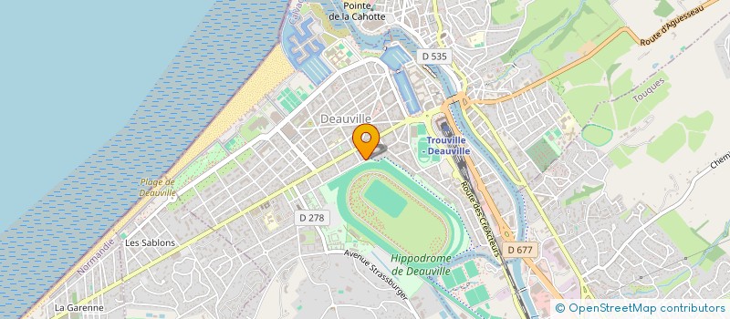 localisation de l'entreprise SCI NORMANDIE OLIFFE à DEAUVILLE