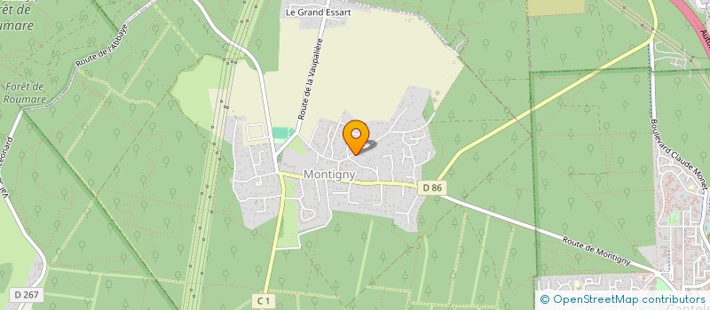 localisation de l'entreprise SCI NORMANDIE PATRIMOINE  MONTIGNY