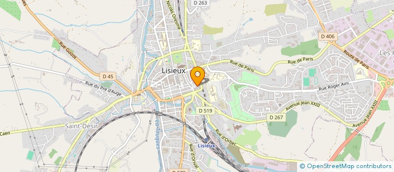 localisation de l'entreprise SCI NORMANVAR à LISIEUX
