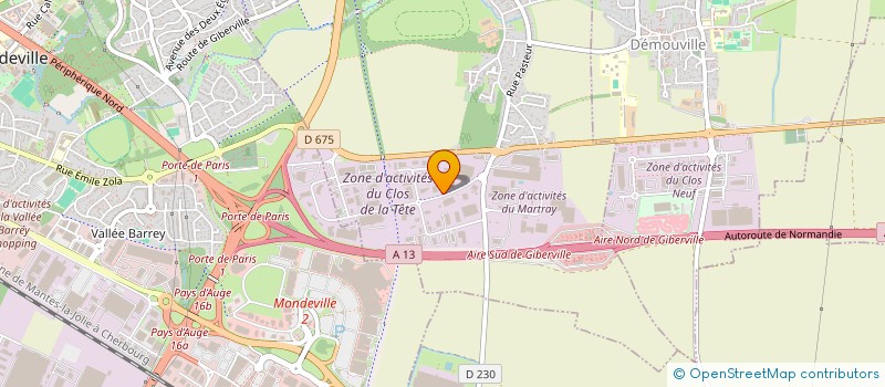 localisation de l'entreprise SCI NORMAX  GIBERVILLE