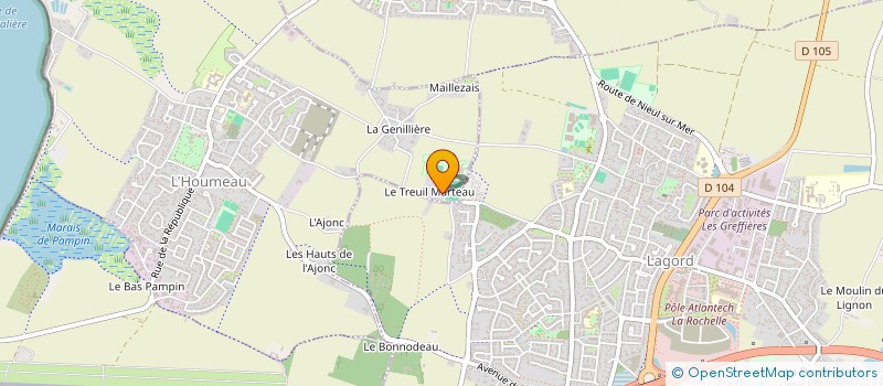 localisation de l'entreprise SCI NORREV  L'HOUMEAU