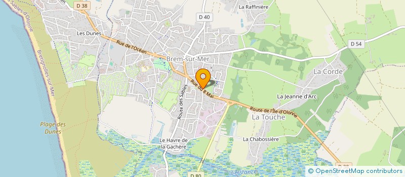 localisation de l'entreprise SCI NORSAR à BREM-SUR-MER