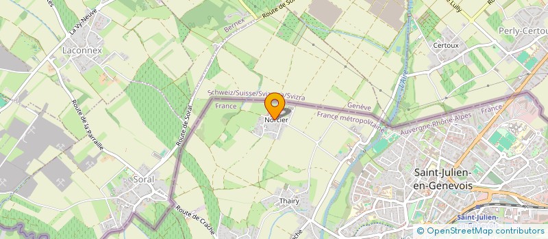 localisation de l'entreprise SCI NORSI  SAINT-JULIEN-EN-GENEVOIS