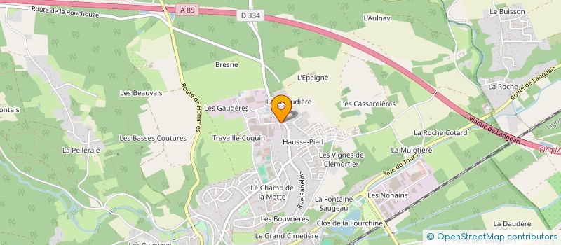 localisation de l'entreprise SCI NORSICA  LANGEAIS