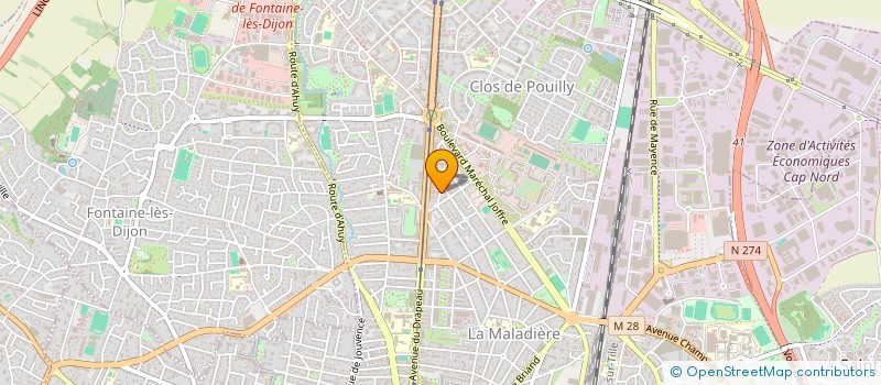 localisation de l'entreprise SCI NORTH EAST DIJON à DIJON