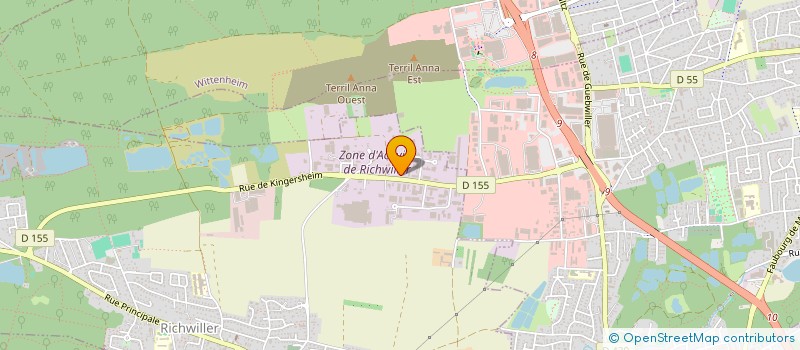 localisation de l'entreprise SCI NORTH WAVE FRANCE  RICHWILLER