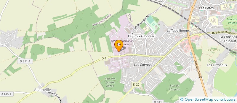 localisation de l'entreprise SCI NORTON à VERNOUILLET