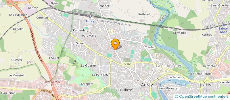 localisation de l'entreprise SCI NORTON à AURAY