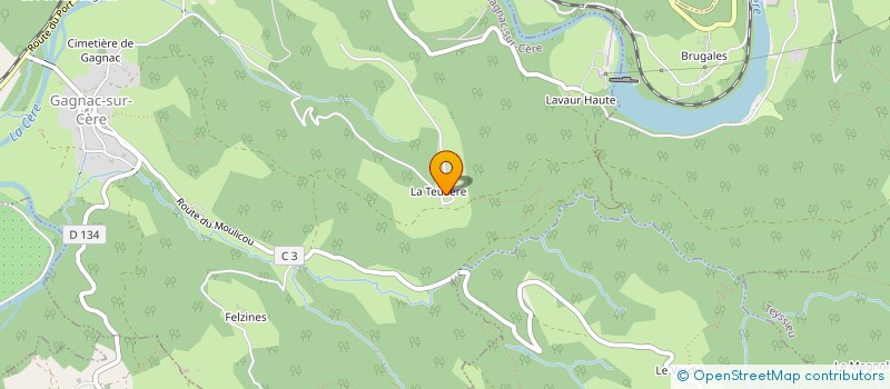 localisation de l'entreprise SCI NORY LOCATION  GAGNAC SUR CERE