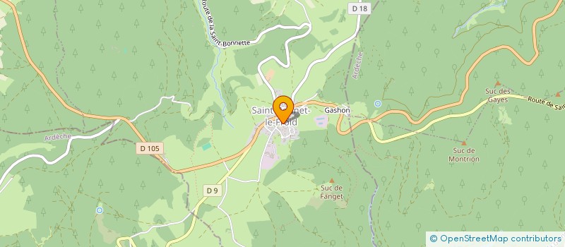 localisation de l'entreprise SCI NORYEN à SAINT-BONNET-LE-FROID