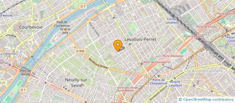 localisation de l'entreprise SCI NOS à LEVALLOIS-PERRET