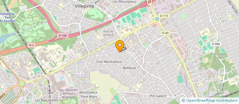 localisation de l'entreprise SCI NOS'APPARTS à VILLEPINTE