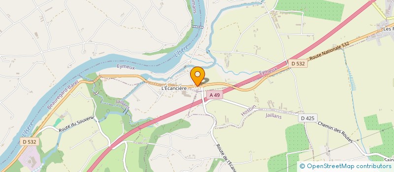 localisation de l'entreprise SCI NOS CHAMPS  EYMEUX