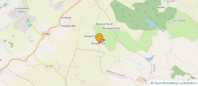 localisation de l'entreprise SCI NOS TROIS QUENOTTES  LAROQUE-TIMBAUT