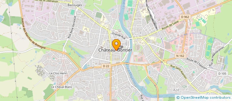 localisation de l'entreprise SCI NOSAT FINANCES  CHATEAU-GONTIER-SUR-MAYENNE