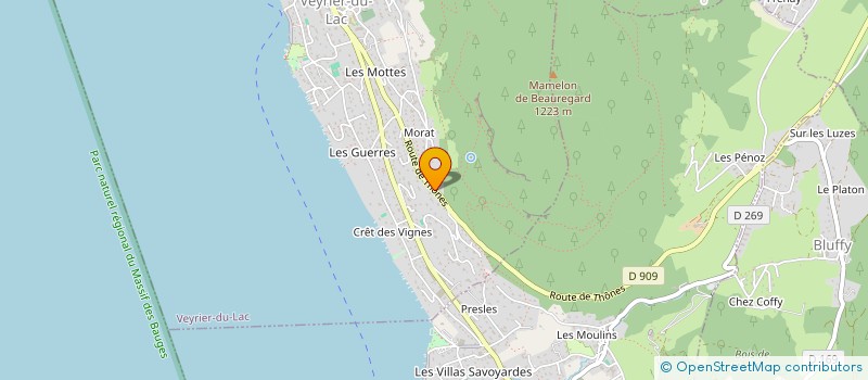 localisation de l'entreprise SCI NOSE  VEYRIER-DU-LAC