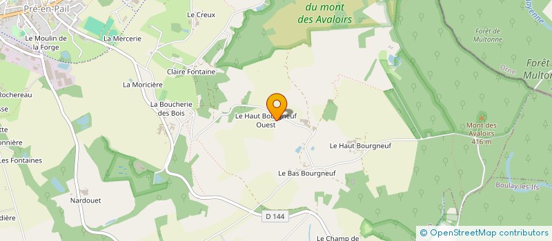 localisation de l'entreprise SCI NOSSET  LA PALLU