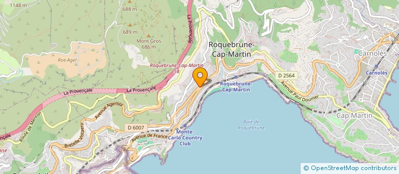 localisation de l'entreprise SCI NOSTR'ORIZONTE à ROQUEBRUNE-CAP-MARTIN
