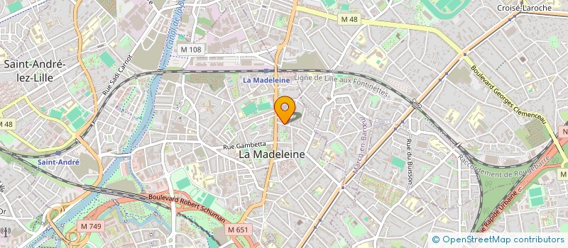 localisation de l'entreprise SCI NOSY BE à LA MADELEINE