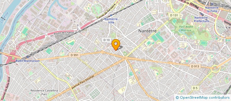 localisation de l'entreprise SCI NOSY KINE  NANTERRE