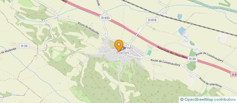 localisation de l'entreprise SCI NOT  MAS-SAINTES-PUELLES