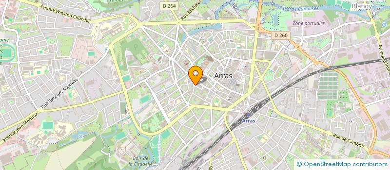 localisation de l'entreprise SCI NOT'IMMO à ARRAS