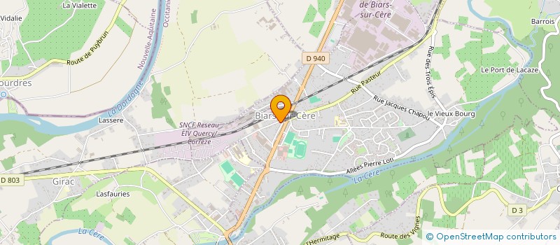 localisation de l'entreprise SCI NOT SIL  BIARS-SUR-CERE