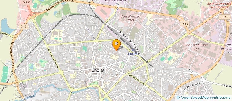 localisation de l'entreprise SCI NOTA BENE à CHOLET