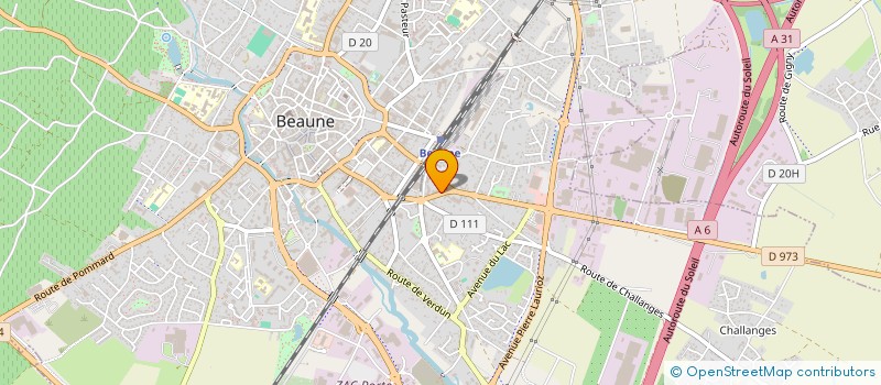 localisation de l'entreprise SCI NOTABAIL à BEAUNE