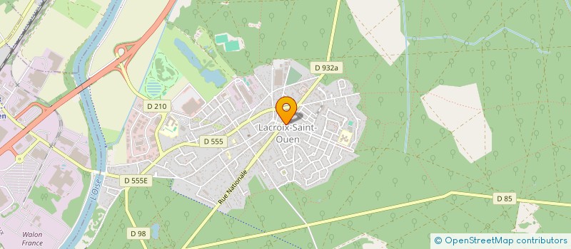 localisation de l'entreprise SCI NOTAFLE  LACROIX-SAINT-OUEN