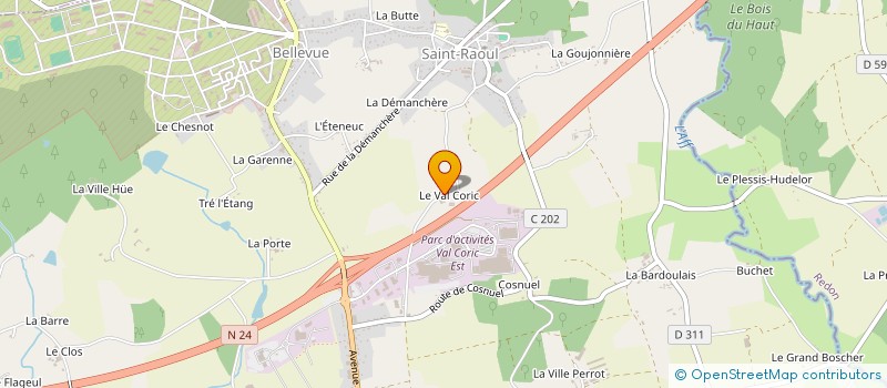 localisation de l'entreprise SCI NOTAGUER  GUER