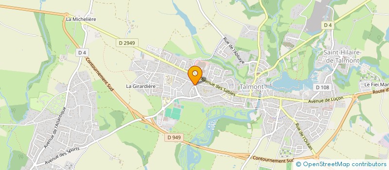 localisation de l'entreprise SCI NOTALMONT  TALMONT-SAINT-HILAIRE