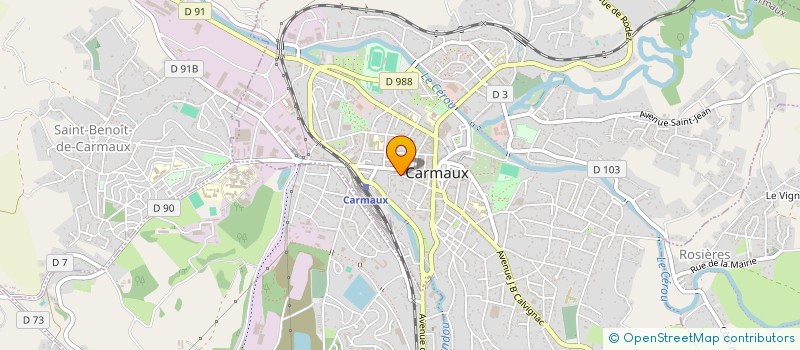 localisation de l'entreprise SCI NOTAMURS  CARMAUX