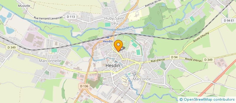 localisation de l'entreprise SCI NOTAR II  HESDIN