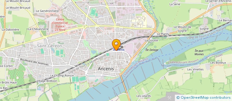 localisation de l'entreprise SCI NOTARIUS  ANCENIS-SAINT-GEREON