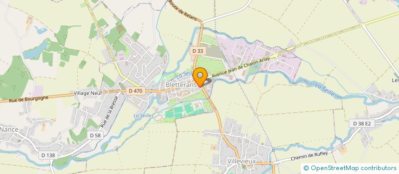 localisation de l'entreprise SCI NOTASEILLE  BLETTERANS