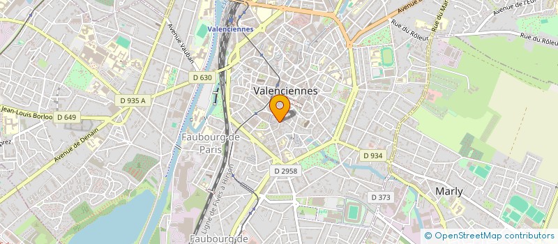 localisation de l'entreprise SCI NOTAVAL  VALENCIENNES