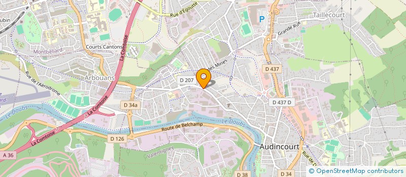 localisation de l'entreprise SCI NOTAVAL  AUDINCOURT