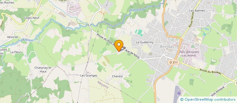 localisation de l'entreprise SCI NOTECHA  BRINDAS