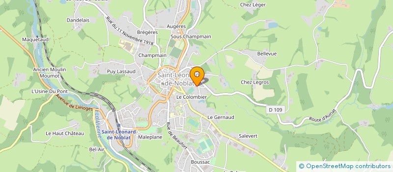 localisation de l'entreprise SCI NOTHUIS à ST-LEONARD-DE-NOBLAT