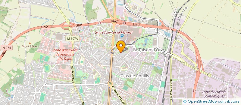localisation de l'entreprise SCI NOTIMARLO à DIJON