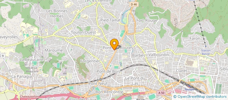 localisation de l'entreprise SCI NOTRAK  TOULON