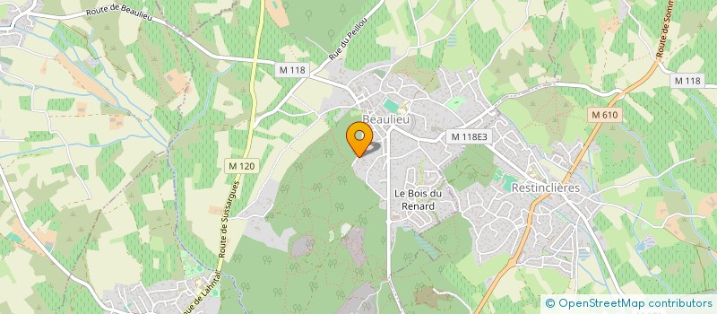 localisation de l'entreprise SCI NOTRE DAME  BEAULIEU