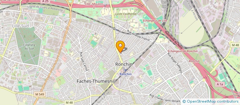 localisation de l'entreprise SCI NOTRE DAME  RONCHIN