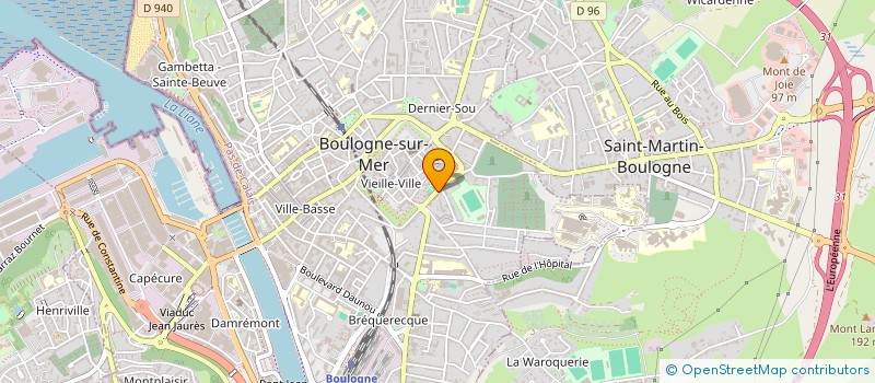 localisation de l'entreprise SCI NOTRE DAME à BOULOGNE-SUR-MER